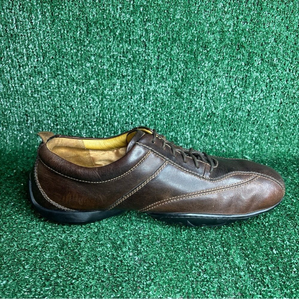 TIMBERLAND Brown Leather Lace Up‎ Casual Oxford Sneaker Mens Size 11 M - Picture 6 of 12